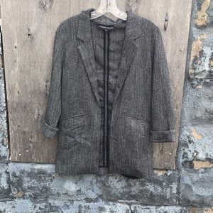 WAREHOUSE on trend gray blazer size 4